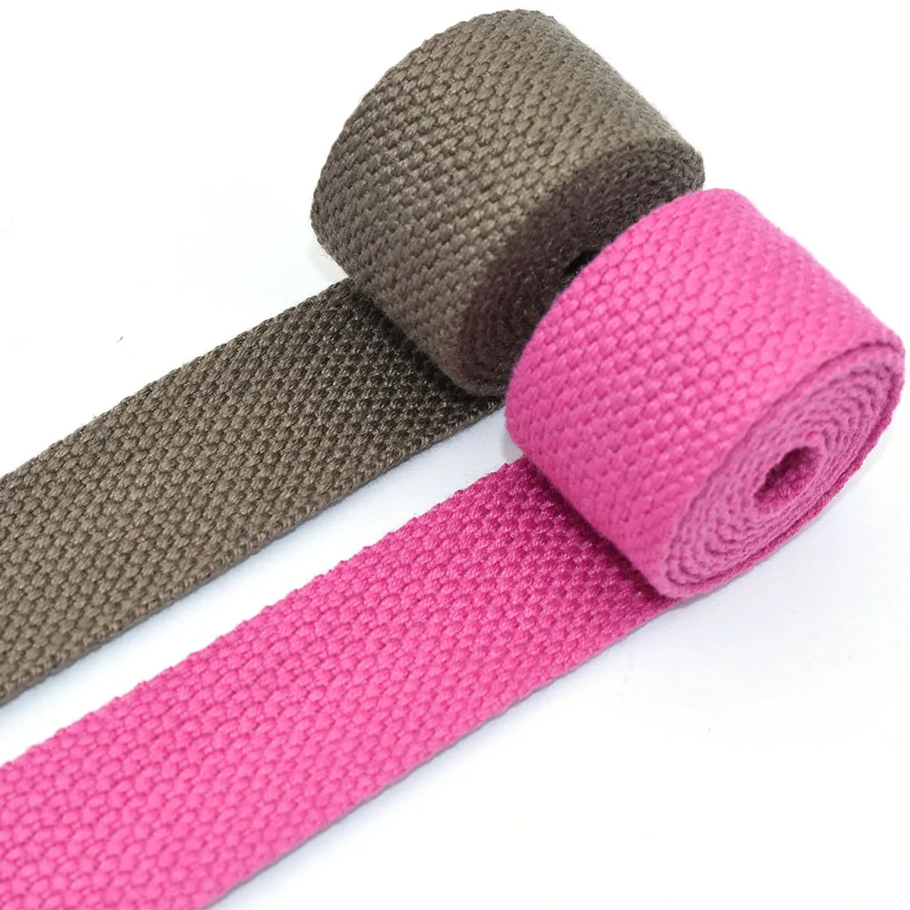 Natural Cotton Webbing belt Key Fobs Purse Bag Straps Leash 1&quotWebbing Luggage Strap Fabric Twill Tape | Дом и сад