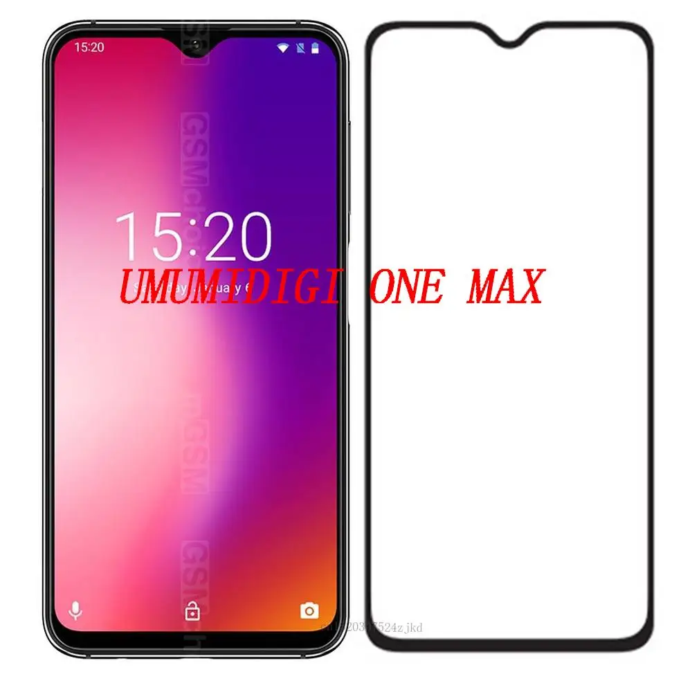 Защитное стекло для Umidigi One Max закаленное с полным покрытием | Мобильные телефоны и