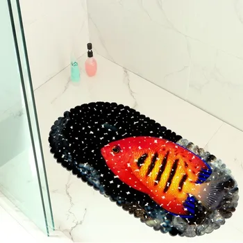 

Bottom Fish View Balcony Bathroom Mat Hydrophobic Non-Slip Door Mat Swimming Pool Public Places Non-Slip Mat