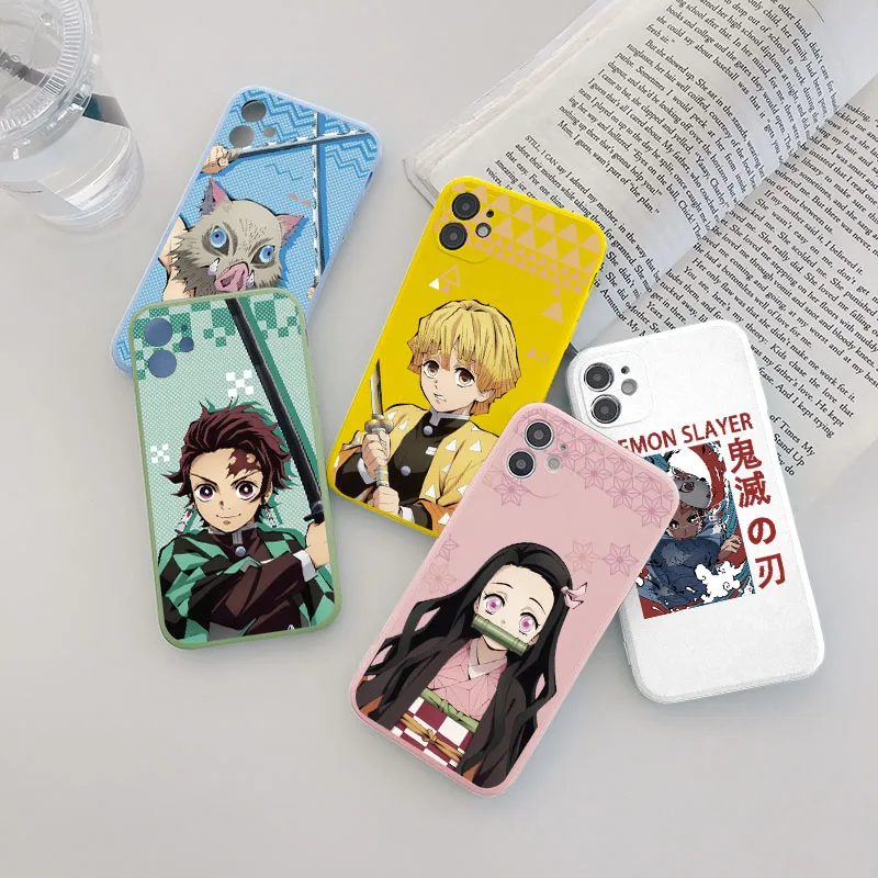 Чехол аниме Kimetsu No Yaiba для Huawei P30 P20 P40 Honor 20 10 10i 10X Lite E Pro Y6 Y7 Y9 P Smart 2019 2020 8X сумка