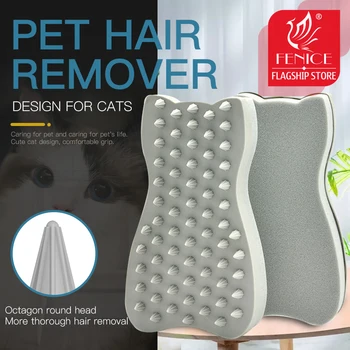 

Fenice Pet Dog Cat Bath Glove Brush Comb Rubber Hair Fur Grooming Massaging Brush Pet Shower Cat brush Hair Remove