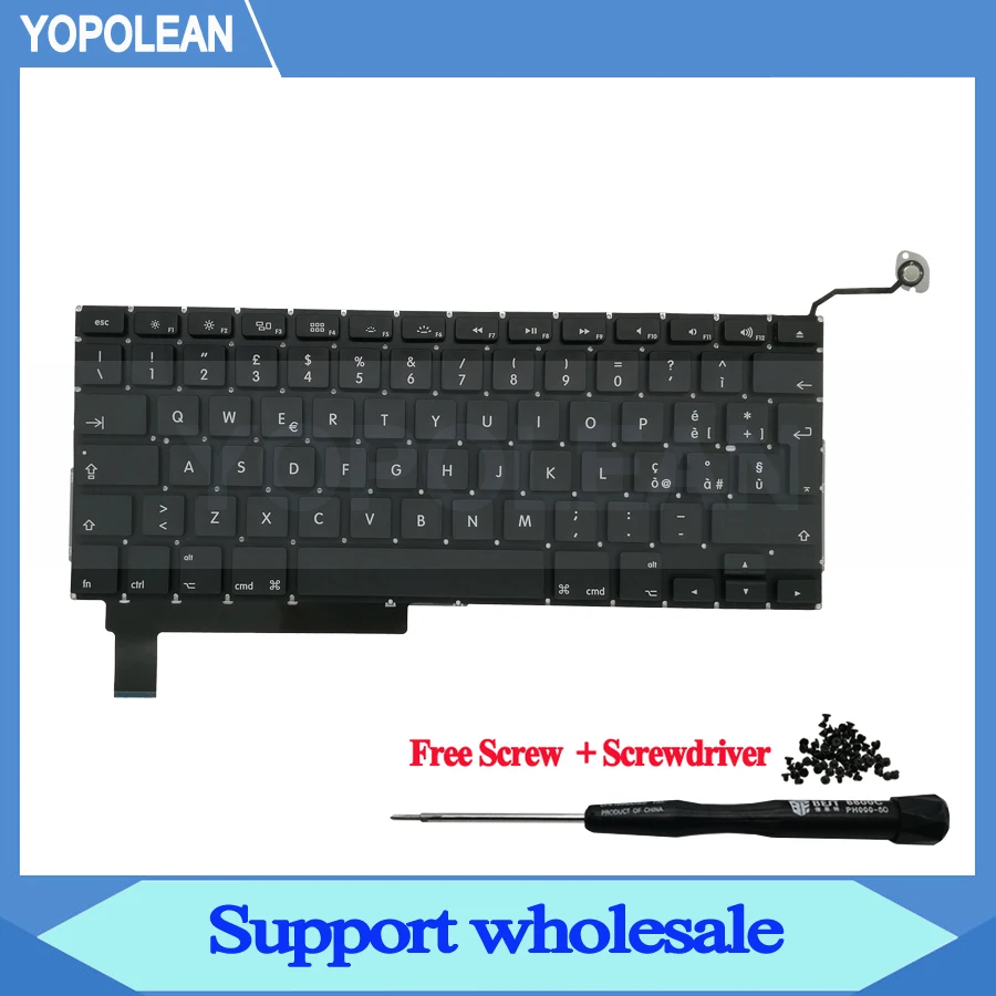 Новая итальянская клавиатура для Macbook Pro Unibody 15 дюймов A1286 2009 2010 2011 2012