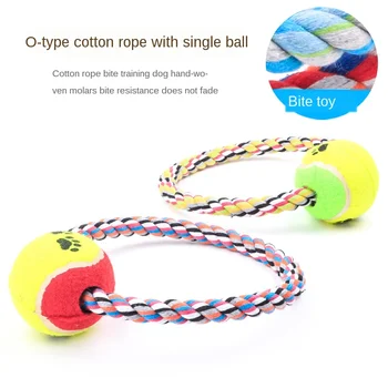 

Pet Toy Bite O-ball Pet Dog Cotton Rope Toy