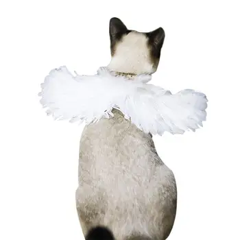 

Pet Halloween Fun Feather Wing Devil And Angel Holiday Transformation Costume Cosplay Wing Dress Up Pet Accessories Newest