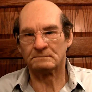 

Another Me-The Elder Halloween Holiday Funny Cosplay Prop Masks Supersoft Old Man Adult Face Cover Creepy Party Decoration