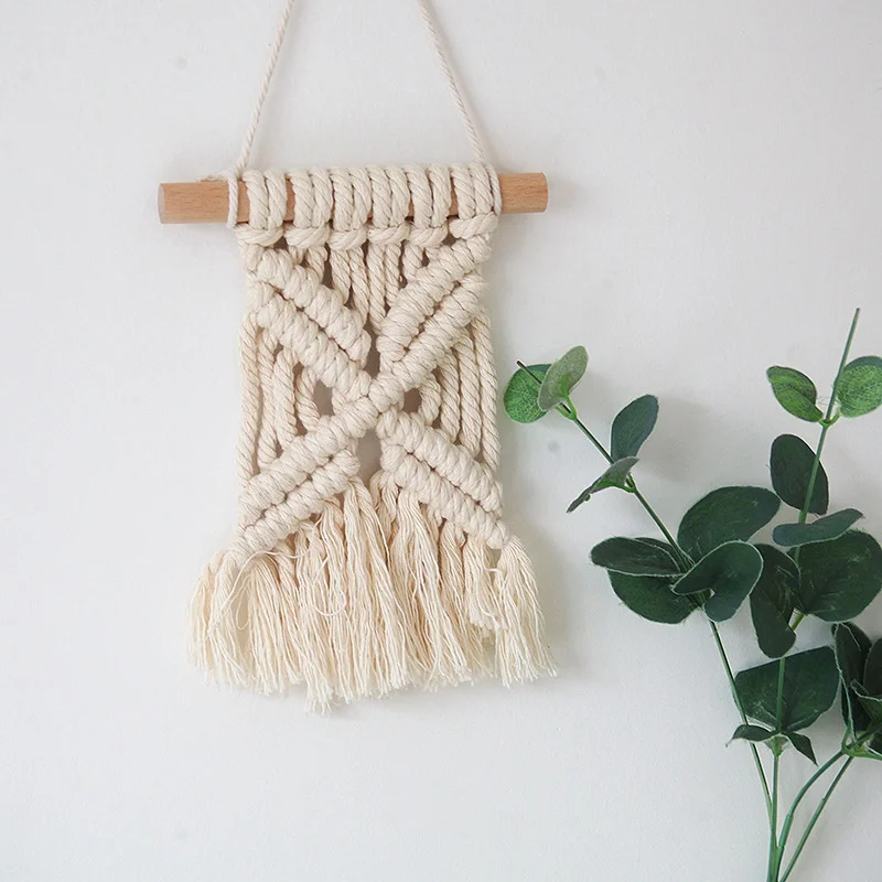Скандинавская настенная гобелен в стиле бохо с кисточкой макраме настенный