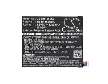 

Cameron Sino EB-BT355ABA Battery for Samsung SM-T350 Galaxy Tab A 8.0 SM-P350 Galaxy Tab A 8.0 SM-T350 4200mAh