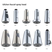 Universal Kitchen Water Faucet Pressure ABS Kitchen Tap Pull Out Parts Water Tap Head Water Saving Faucet Nozzle Adapter