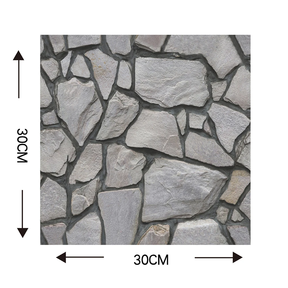 Retro 3D Imitation Brick Wall Stickers Home Decor 3