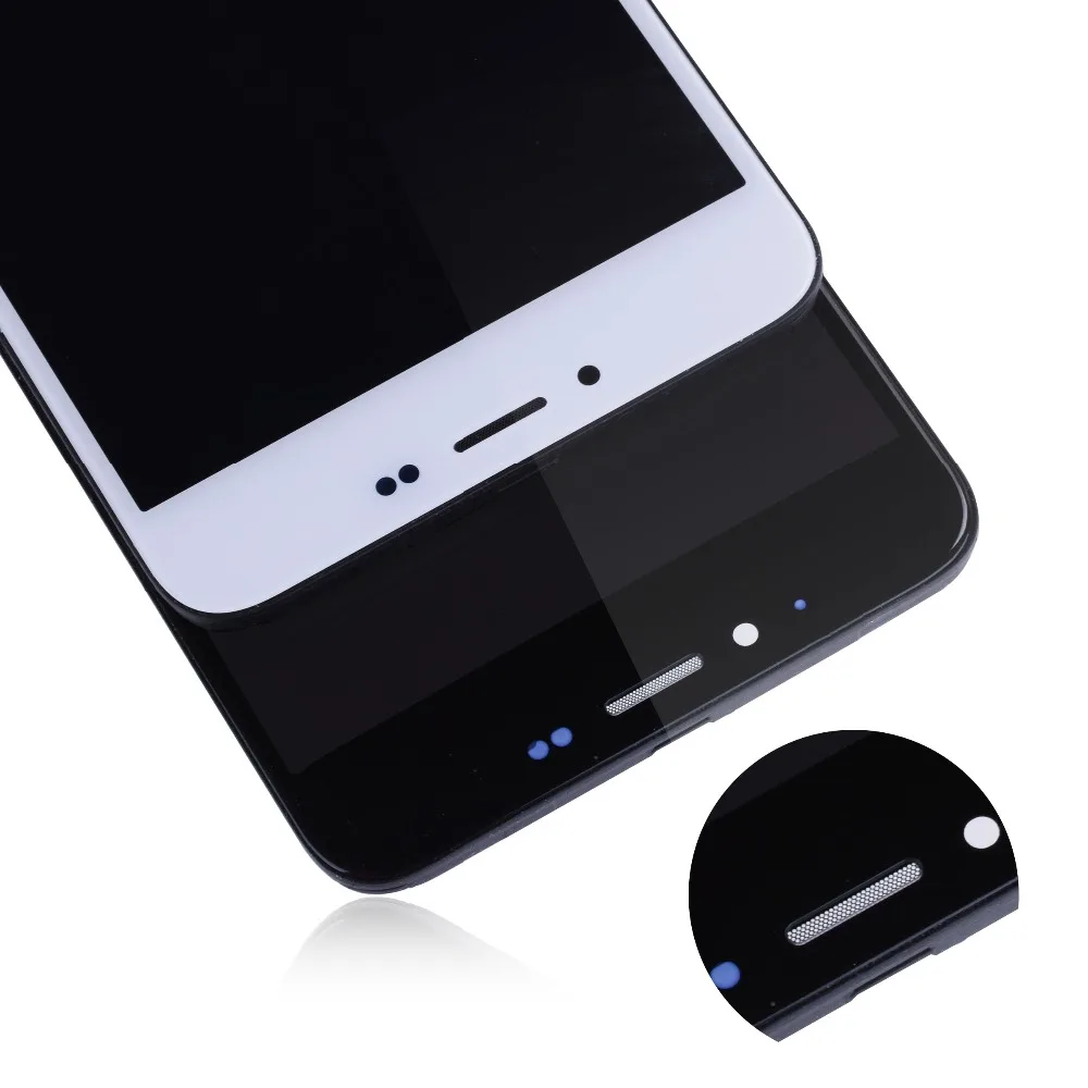 Дисплей для MEIZU M5 M611H LCD в сборе с тачскрином на рамке 5.2'' черный белый