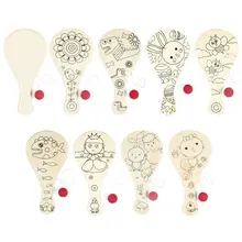 

9pcs/set Wooden Racket Game toy Teaching Kindergarten Manual Diy Early Learning Education Toy Montessori Teaching Aids Craft Toy
