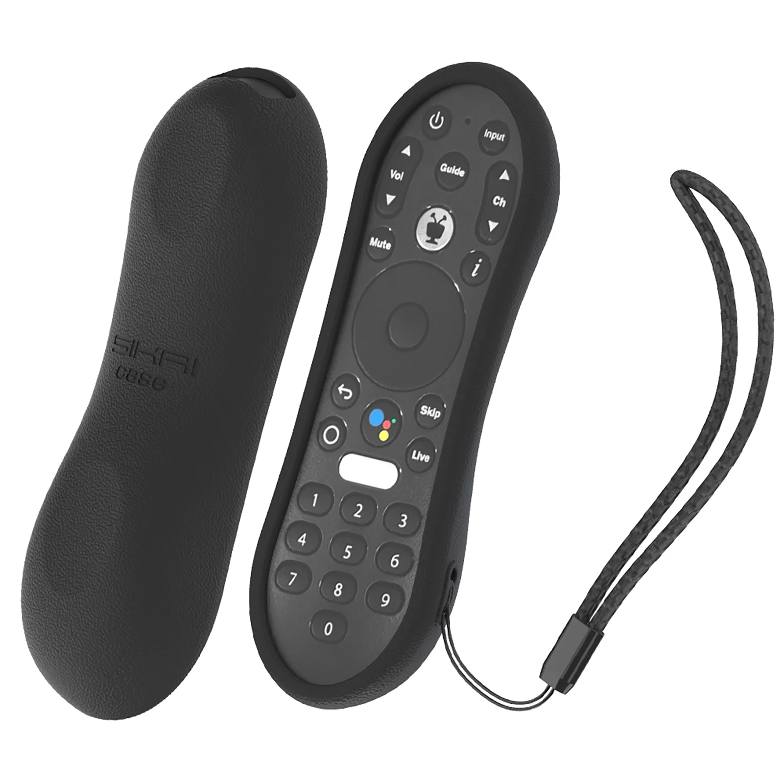 Silicone Protective Case with Lanyard For TiVo Stream 4K TV Remote Control Shockproof Non-slip Anti-fall Cover Shell | Электроника