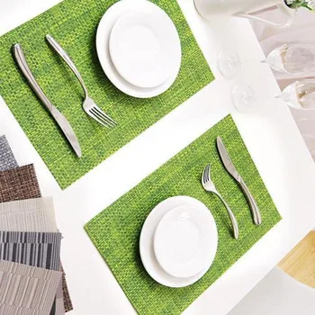 

Simple Insulation Mat European Style Placemat Creative Waterproof Anti-slip Western-style Placemat fang tang wan Coaster Dining