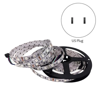 

RGB 60 LED Strip Light RGB 2835 Ribbon Waterproof Led Light Strip RGB 10M Tape Diode Remote Control Adapter,US Plug