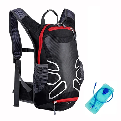 Black 18L велосипедная фляга для воды с 2L пузырьком открытый светоотражающий Кемпинг Треккинг гидратация рюкзак Водонепроницаемый альпинистские походные сумки - Цвет: Black