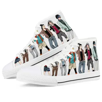 

Customizable Naruto Casual Shoes Woman High Top Sneakers Cavans 2020 Female Casual Shoes White Canvas Sneakers