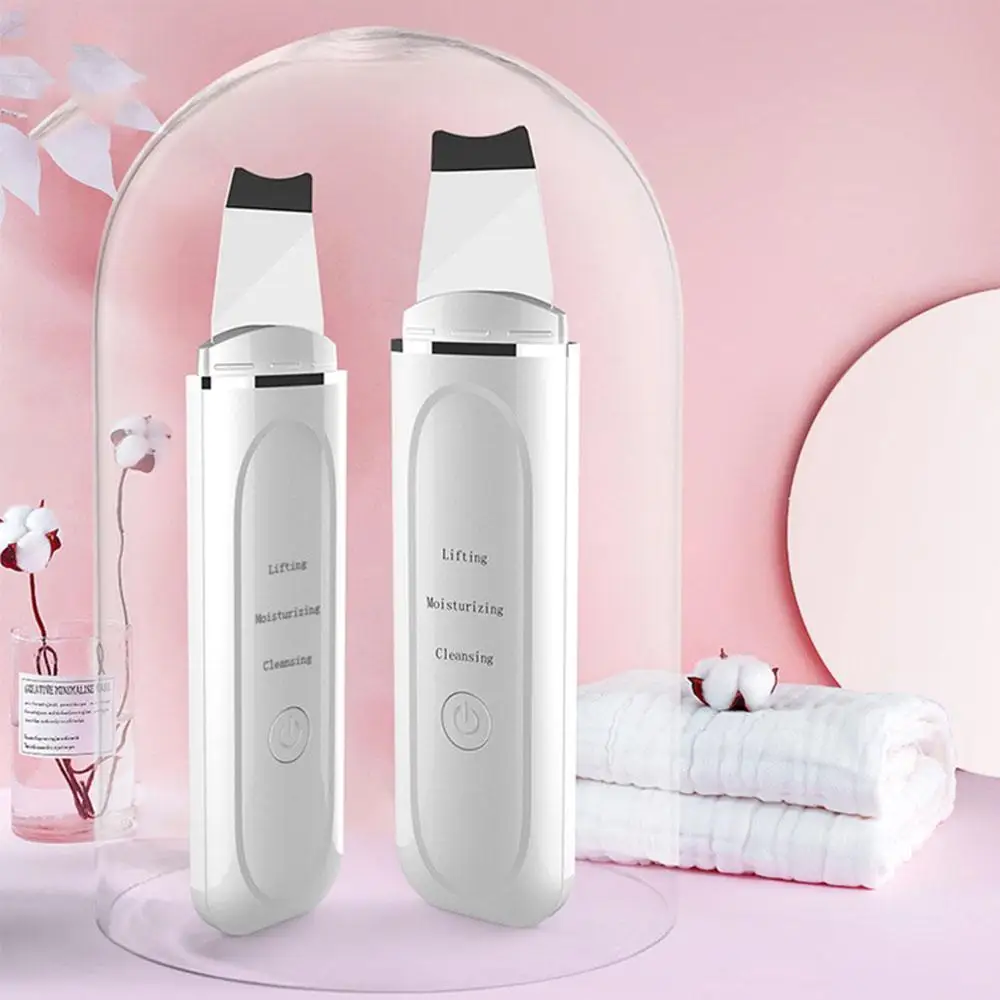 Ultrasonic Face Cleaning Peel Machine Skin Scrubber Blackhead Remover Reduce Spots Facial Cleaner Whitening Lifting Massager