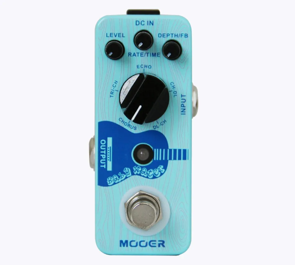 

MOOER Acoustic Guitar Delay Chorus Effect Pedal Five Different Effect Types Baby Water Gutiar Pedal Guitar Accessories Blue