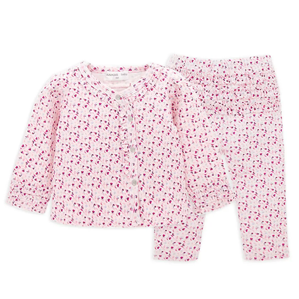 Cotton Baby Girls Clothes Set Pink Color Long Sleeve High Quality Female Kids Girl roup de bebe