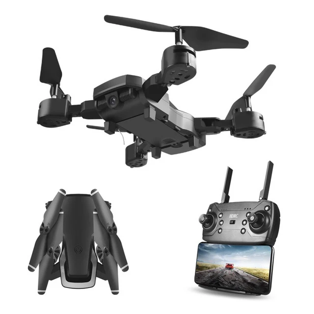 

Folding Drone 4K HD Wide-angle Camera Aerial WiFi Quadcopter Altitude Hold Long Battery Life RC Helicopter Headless Mode
