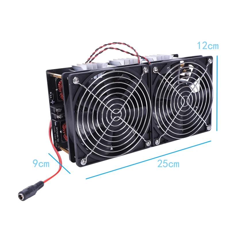 Горячая 12-48V 2500W ZVS индукционный нагреватель нагревательный Модуль платы блока программного управления Flyback драйвер с насосом для автомобильной промышленности