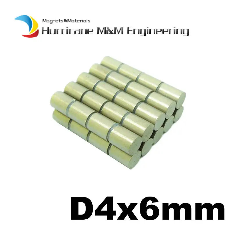 SmCo магнитный диск диам. 4x6 мм цилиндрические YXG28H 350 градусов C высокотемпературные Постоянные Магниты редкоземельные магниты 50 шт
