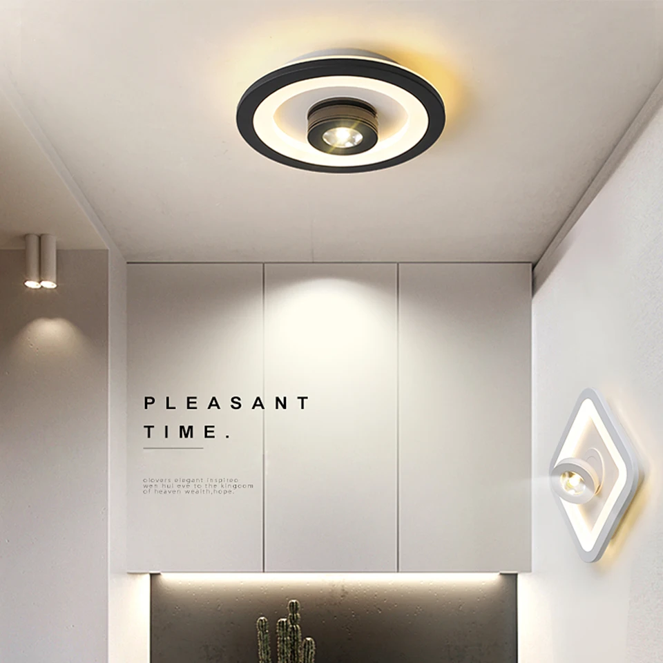 

LED ceiling light aisle lights can be rotated spotlights plus backlight living room dining hall corridor porch aisle lights
