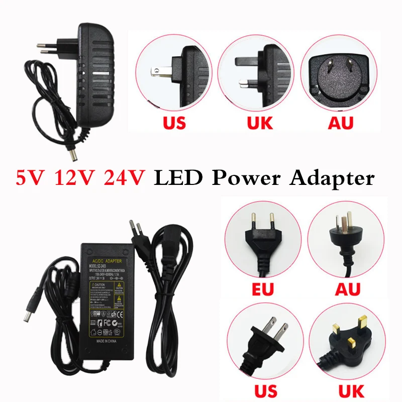 Постоянный ток 5 В 12 24 постоянного тока 1A 2A 3A 5V 6A 7A 8A 10A Мощность Источник питания