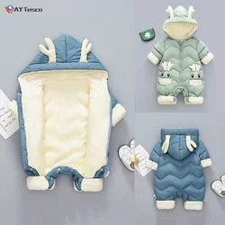 Combinaison de neige en velours pour nouveau né, pour fille et garçon de 0 à 2 ans, combinaison épaisse pour la neige, collection hiver 2022 