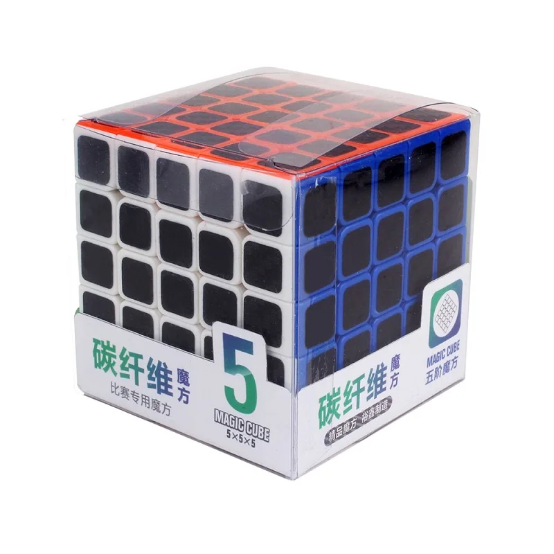 Новейшая скорость YuXin 5x5 магический куб из углеродного волокна 5x5x5 мини Высокий пластиковый кубик-Головоломка обучающие игрушки Cubo Magico