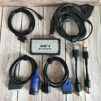 

High Quality INLINE 6 Data Link Adapter Heavy Duty Diagnostic Tool Scanner Truck Diagnostic Interface Inline6