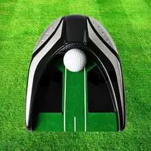 

Automatic Return Golf Device Smoothly Lightweight Golf Accessory Golf Ball Kick Back Cup Device with Green Slope Mat for Home