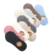 Носки, невидимые короткие, женские, летние, удобные, хлопковые, бамбуковые, для девушек, женские носки-башмачки, по щиколотку, низкие, женские, 5 пар/лот = 10 штук