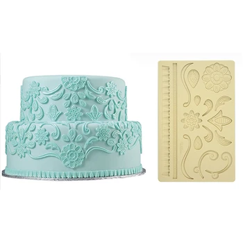 

Lace Flower Silicone Molds Fondant Cakes Decor Tools Silicone Molds Sugarcrafts Chocolate Baking Tools For Cakes Gumpaste Form