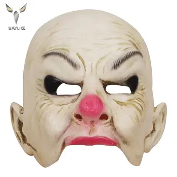 

WayLike reality Adult Party Costume horror mask red noseless man mask horror Carnival Cosplay mask