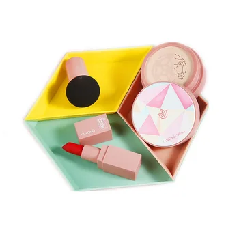 

Air cushion cover box three piece make-up set air cushion Cream Lipstick mushroom head puff