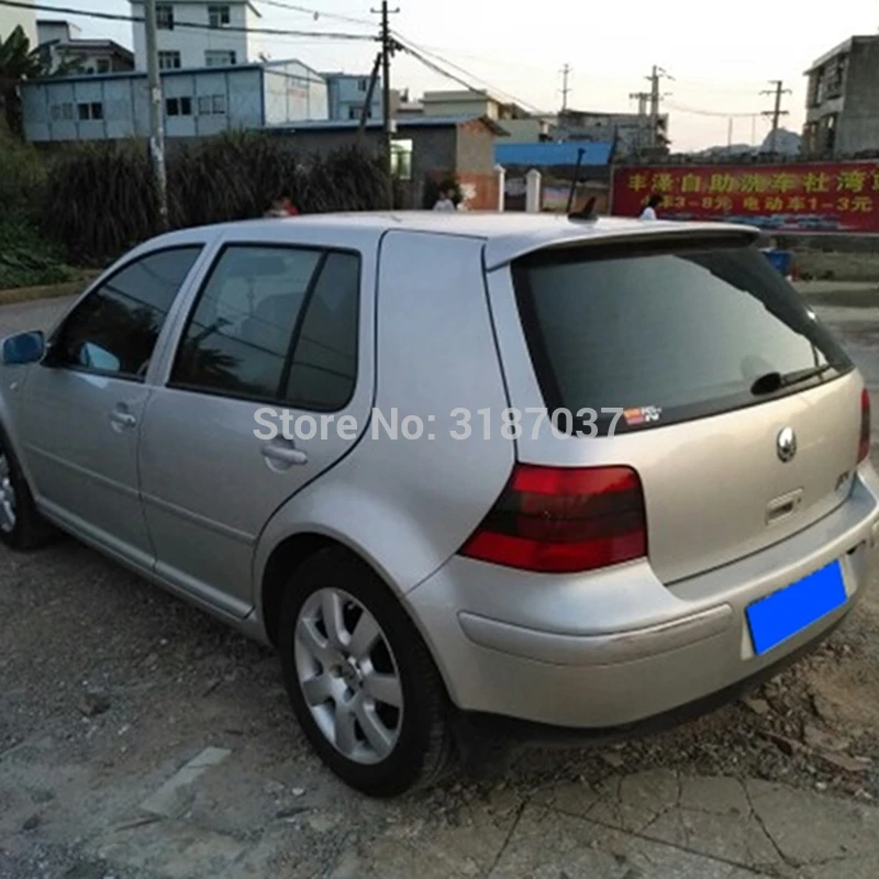 For Volkswagen GOLF 4 Spoiler 1998-2004 ABS Plastic Unpainted Color Rear Roof Wing Trunk Lip Boot Cover Car Styling | Автомобили и