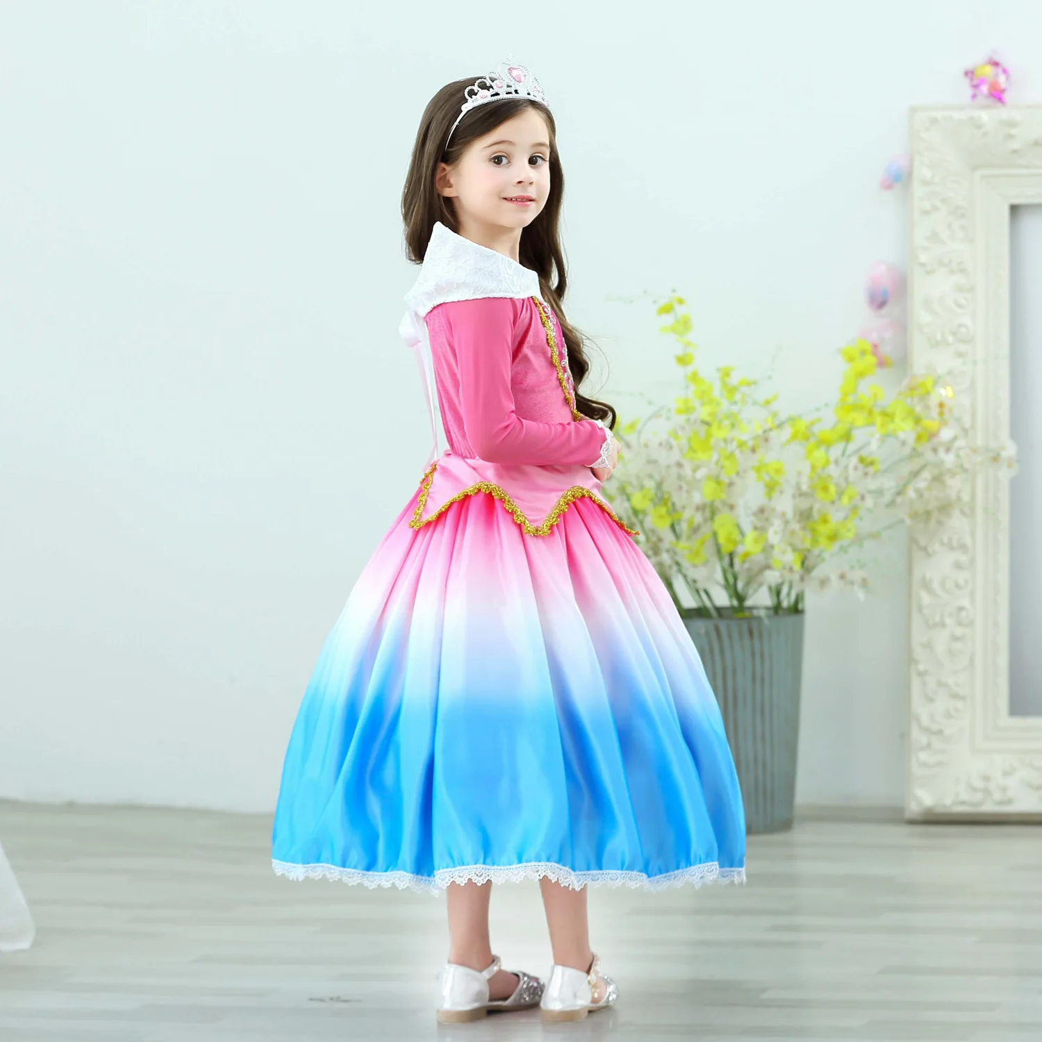 2019 рубашка Elsa платье для маленьких девочек с героями мультфильмов принцесса Анна