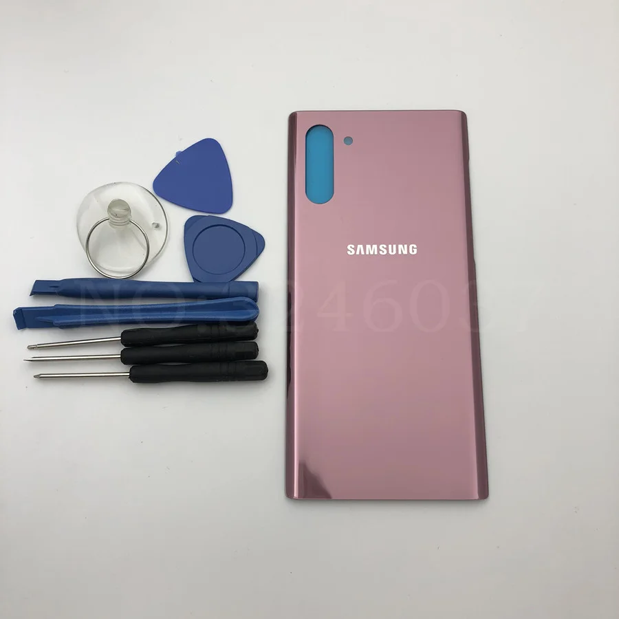 Note10 задняя панель Батарея стекло задняя дверь Крышка для samsung Galaxy Note 10 N970 клей наклейки+ Инструменты