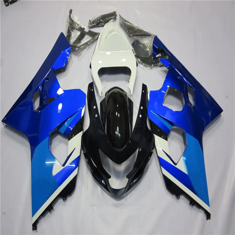 ZXMT мотоцикл кузов Инъекции обтекатель комплект подходит для Suzuki GSX-R600 GSX-R750 2004 2005 ABS литой - Цвет: as picture shows