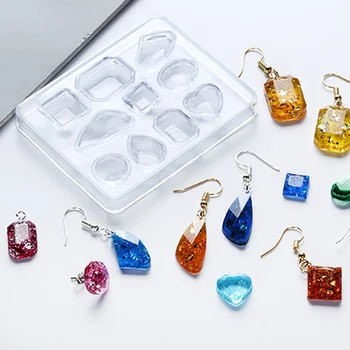 

2019 New DIY Jewelry Tool Geometric Jewelry Mold Pendant Earring Silicone Resin Craft Making Tool Handmade Decoration Gift