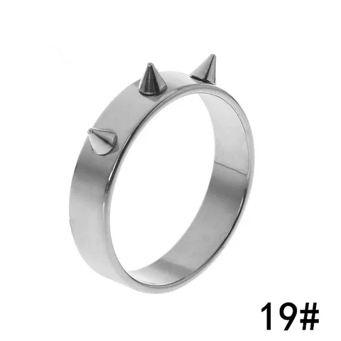 Female Man Safety Survival Ring Tool Self Defense Stainless Steel Ring Finger Defense Ring Tool Outdoor Gadget