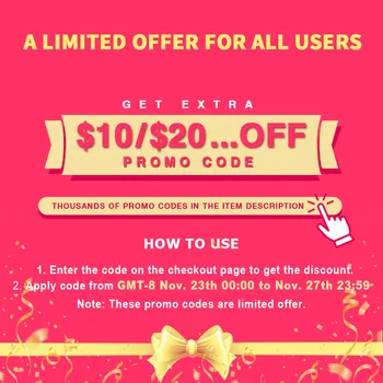 

AliExpress Black Friday Fest 1$ OFF 5$ OFF Aliexpress Promo Code!!! First come first served !!!