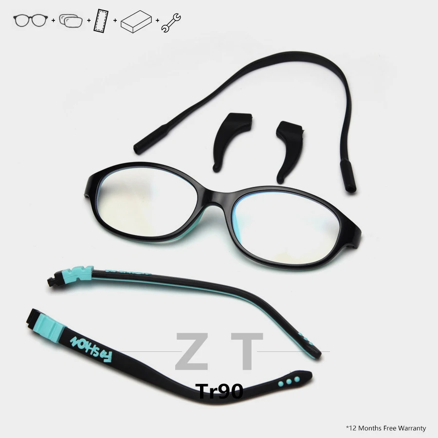 

ZT 8 colors TPEE+TR90 Frame Children Prescription Glasses Girls Boy Optical Eyeglasses Clear UV400 Brand Designer Eyewear oculos