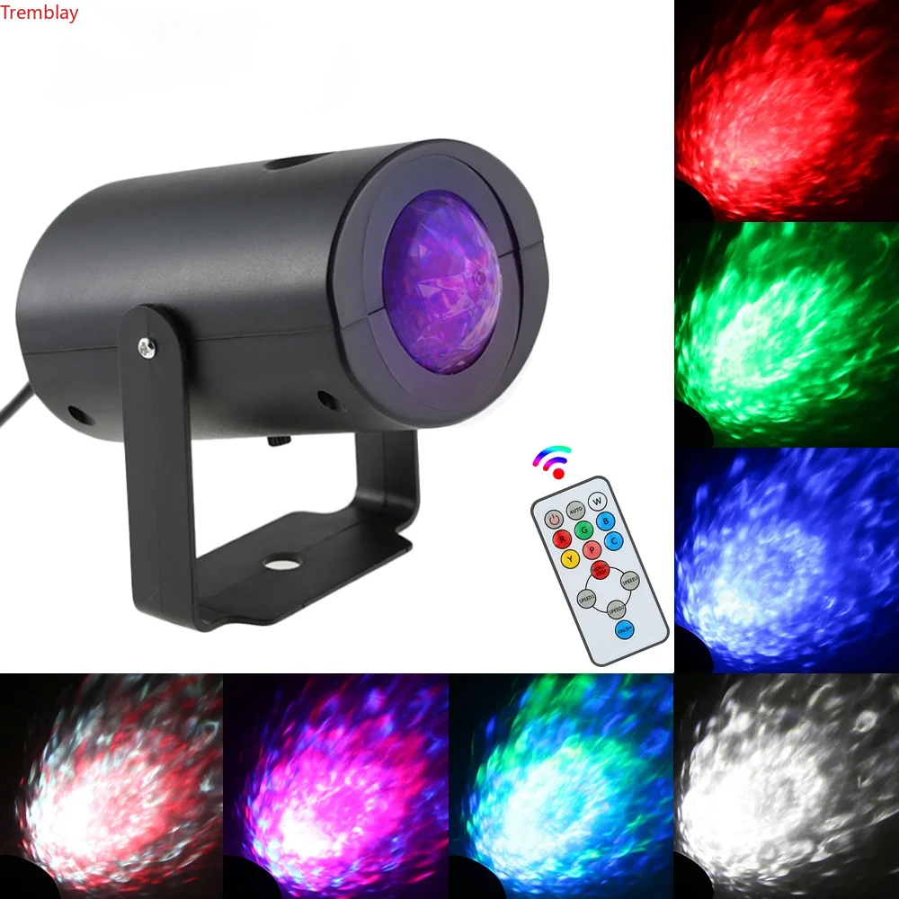 

LED Stage Lighting Disco Beam Light Speed Adjustable 7 Colors With Remote Control Ktv Bar Disco RGB Beam Spotlight Stage Effects