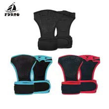 FDBRO фитнес Кроссфит перчатки тяжёлая атлетика, спорт перчатки противоскользящие тренировки Гимнастика ручки защита рук ладони половина пальца