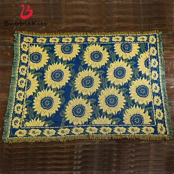 

Bubble Kiss Ethnic Style Blanket Retro Home Thicken Blankets For Beds Tassel Design Sofa Towel Blanket Cover Decor Throw Blanket