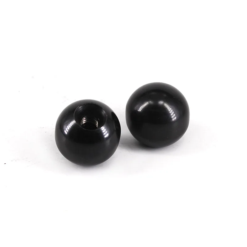 

5pcs Bakelite Ball Knobs Iron Insert Black Ball Handle Machine Tool Replacement M6/M8/M10/M12 Ball Lever Knob