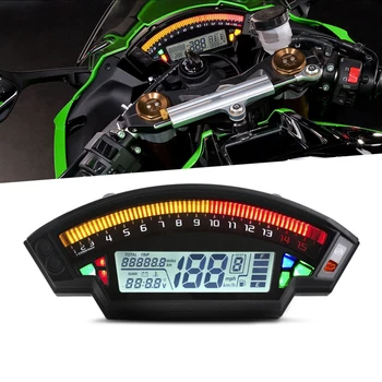 

1xMotorcycle 14000rpm LCD Digital Odometer Speedometer Tachometer 1/2/4 Cylinder