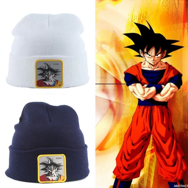 Dragon Ball VEGETA, зимние шапочки для мужчин, Мультяшные персонажи, вышивка, зимняя теплая вязаная шапка, женская шапка, унисекс, хип-хоп шапка